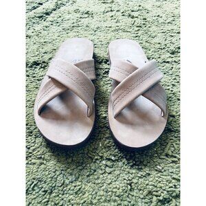 Rainbow PREMIER LEATHER DOUBLE LAYER ARCH CROSS STRAP ROLLED STITCH Men’s L